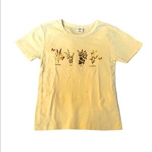 urban outfitters wildflower baby tee